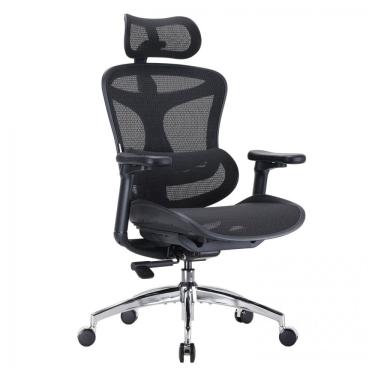 Imagem de Cadeira Ergonômica de Escritório SIHOO Doro C300 Preta, Apoio Lombar Dinâmico Adaptativo, Braços 3D, Encosto Ajustável 6 cm, Modelo DORO-C