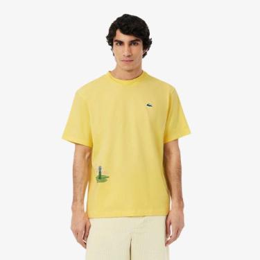 Imagem de Camiseta de Golfe Ultra Dry - Lacoste, G, Amarelo