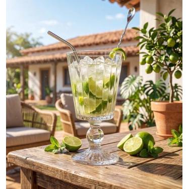 Imagem de Jogo 6 Taças Soho Cristal 330ml Vinho Água Mesa Posta Transparente - L