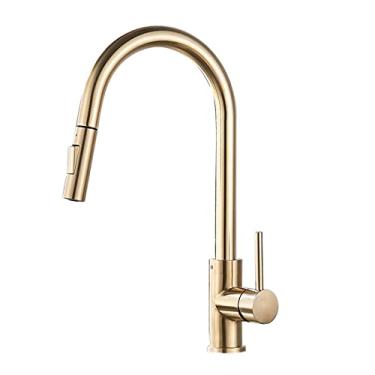 Imagem de Torneira de cozinha com sensor preto, torneira de indução inteligente, torneira de controle de toque, torneira de pia 2 modos, torneira de cozinha, níquel dourado, sem toque, china