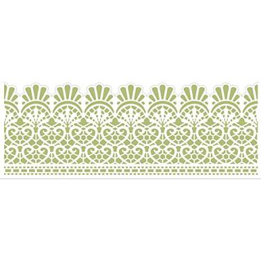 Imagem de Stencil de Acetato para Pintura OPA 10 x 30 cm – 2571 – Negativo Renda II