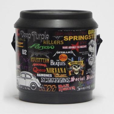 Imagem de Cooler térmico 24 latas de 350ml estampa bandas de rock