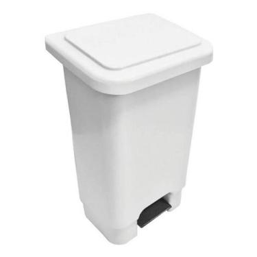 Imagem de Lar lixeira 15 lts com pedal branca
