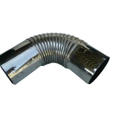 Imagem de CURVA SANFONADA PARA CHAMINÉ 90º 130MM INOX. - ZORZINCO