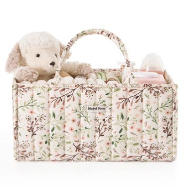 Imagem de Organizador de Fraldas Blissful Diary - Estampa Floral Pastoral Daisy