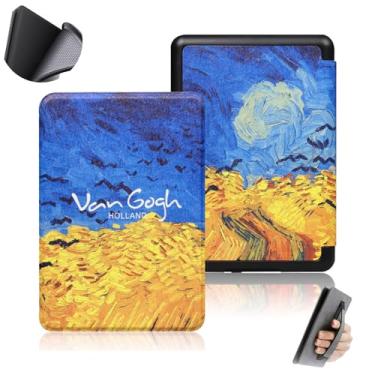 Imagem de GUKSRASO Capa para 7" Kindle Paperwhite 12ª Geração (2024)/ Colorsoft Signature Edition - Material TPU à Prova D'água com Suspensão Automática, Alça de Mão