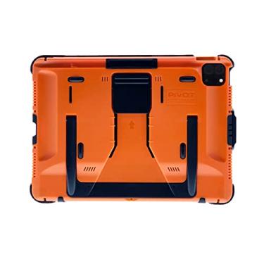 Imagem de PIVOT Capa A20A Atlas Series - Serve para iPad Air 4ª geração, iPad Pro 11 1ª geração, iPad Pro 11 2ª geração, iPad Pro 11 3ª geração (corpo laranja - clipe preto)