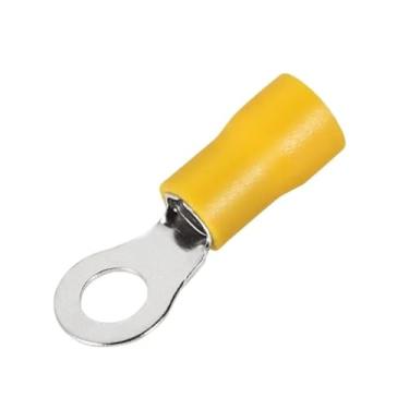 Imagem de 100/50/10 peças Amarelo RV5.5 M4-M8 Anel Crimpagem Terminal Isolado Cabo Elétrico Conector 12-10AWG (RV5.5-5, 50pcs)