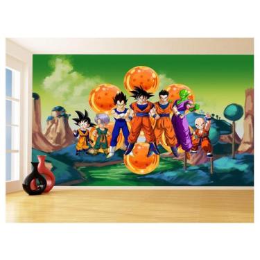 Imagem de Papel De Parede Dragon Ball Goku Vegeta Anime 3,5M Dbz274 - Você Decor