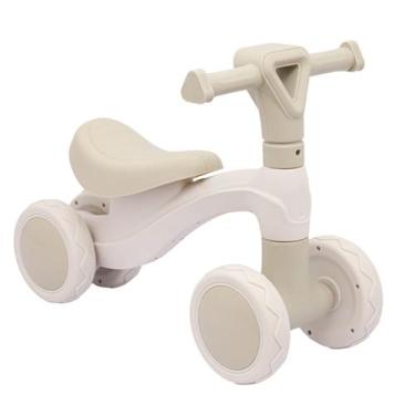 Imagem de Bicicleta Andador Equilíbrio Sem Pedal 4 Roda Zippy Toys - BEGE, Bege