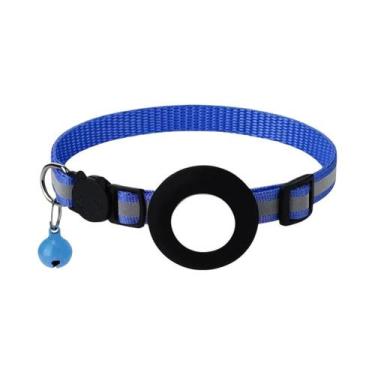 Imagem de Coleira Refletiva Para Gatos E Cães Com Suporte Para AirTag - Acessóri