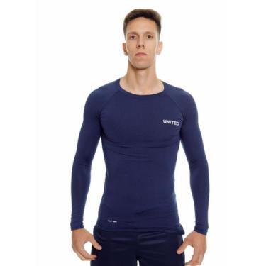 Imagem de Camiseta de compressão térmica United Proteção Solar FPU50 Manga Longa