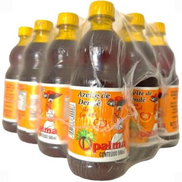 Imagem de Kit 12 Azeite de Dendê Opalma Garrafa 500ml Óleo de Palma
