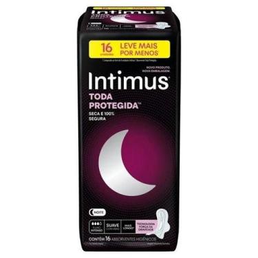 Imagem de Absorvente intimus noturno suave c/ abas 16un
