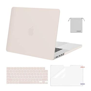 Imagem de MOSISO Compatível com MacBook Pro de 16 polegadas 2025 2024 2023 2022 2021 M4 M3 M2 M1 A3403 A3186 A2991 A2780 A2485 Pro Max, capa rígida de plástico, capa de teclado, película de tela e bolsa de