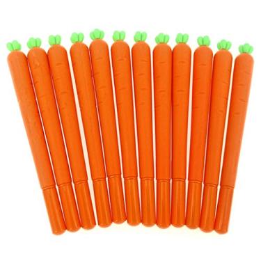 Imagem de ALIMITOPIA 12 canetas de gel de tinta preta cenoura (estilo cenoura)