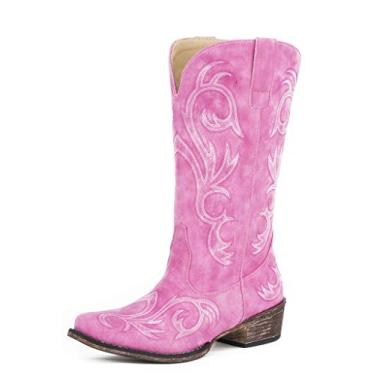 Imagem de ROPER Botas Country Femininas, rosa, 7.5