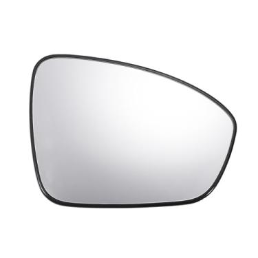 Imagem de X AUTOHAUX Substituição de vidro retrovisor do lado direito do passageiro do carro com placa de suporte não aquecida para Nissan Sentra 2020 2021