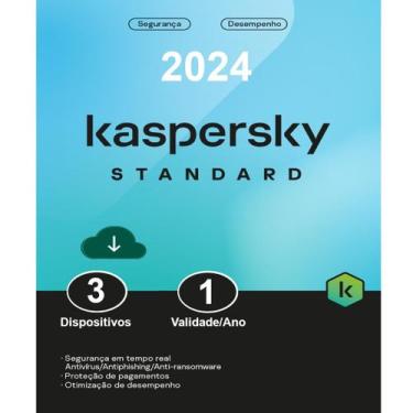Imagem de Kaspersky Antivírus Standard 3 Dispositivos Versão 2025