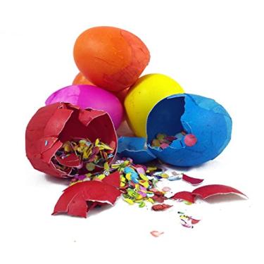 Imagem de Silly Rabbit Cascarones (Ovos de Confete - Uma Dúzia) - As Cores Variam