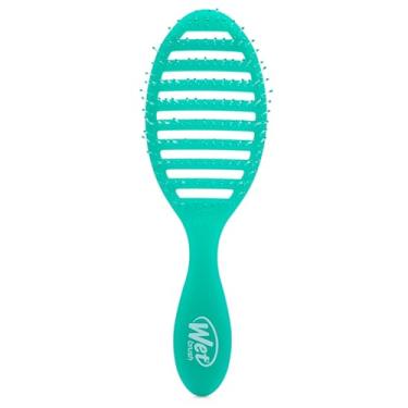 Imagem de Wet Brush Speed Dry, suco verde (Summer Quencher) – Design ventilado e cerdas macias HeatFlex são seguras para secar no secador – Alça ergonômica que gerencia emaranhados – Escova de cabelo sem dor
