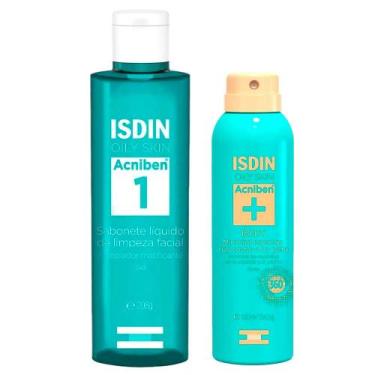 Imagem de Isdin Acniben Kit - Sabonete Líquido Facial + Spray Corporal Antiacne,