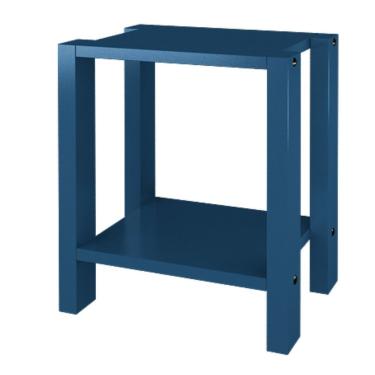 Imagem de Mesa De Cabeceira Em Madeira Maciça Linna Azul