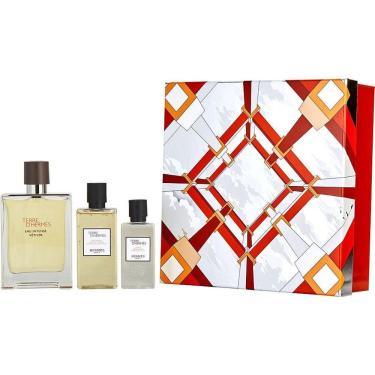 Imagem de Perfume Masculino Hermes Terre D'hermes Eau Intense Vetiver de Parfum Spray 100ml &loção Pós-barba 40 Gel Banho 80