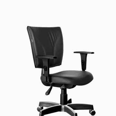 Imagem de Cadeira Giratória Be One Multi Regulável Com Braço Preto