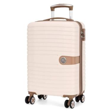 Imagem de Mala de Bordo Polo King Praga Branco Off White ABS Rodas 360