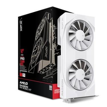 Imagem de XFX Swift AMD Radeon RX 9060 XT OC Branco Gaming Edition com 8GB GDDR6 HDMI 2xDP, AMD RDNA 4 RX 9060XT RX-96TSW8GWQ