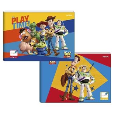 Imagem de Starschool – Caderno de Caligrafia 1/4 Capa Dura TOY STORY Disney Pixar | 40 Folhas, Pauta Especial p/Escrita | Tema Infantil e Prática Divertida