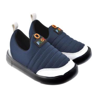 Imagem de Tênis infantil Ploc Street, Marinho sola preta, 29