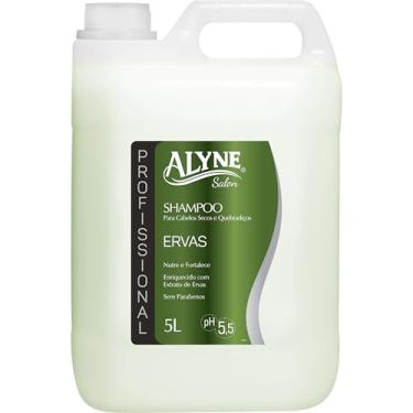 Imagem de Alyne, Shampoo para cabelos, Ervas, 5 Litro, Verde