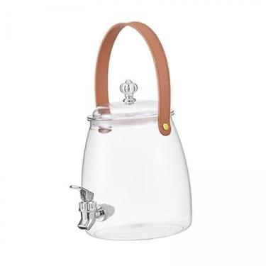 Imagem de Llazsybz 2x Dispensador de Bebidas para Geladeira, Dispensador de Bebidas Geladas, com E Jarra de Transparente para Casamentos, Ao Ar Livre, Fest