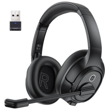 Imagem de Fone de ouvido Bluetooth EKSA Wireless PC com microfone com cancelamen