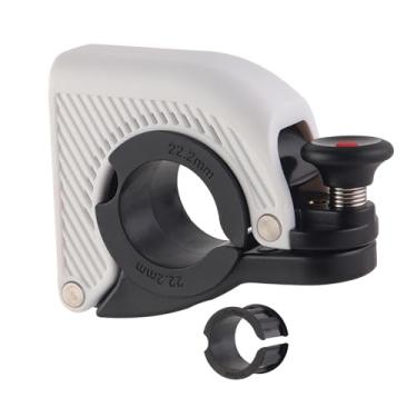 Imagem de Fenteer Campainha de bicicleta fácil de instalar, acessórios para ciclismo, som alto, nítido e claro, campainha de bicicleta para meninos, meninas, crianças e, Branco