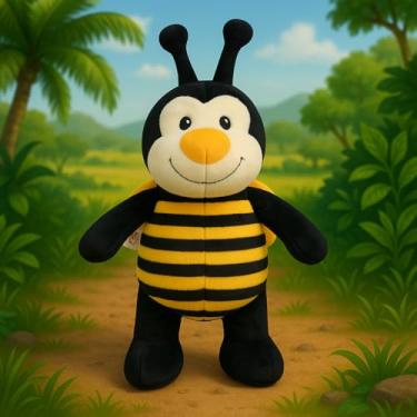 Imagem de Abelhinha Bela De Pelúcia 30cm Presente Antialérgico Brinquedo Ideal Igual A Foto Oferta Kawaii Realista Dia Das Crianças Baby Bebe