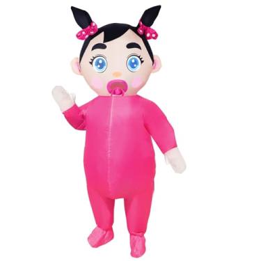 Imagem de TUSAUW Fantasia inflável gigante para bebês adultos de 96 polegadas, fantasia de revela de gênero para meninos e meninas, cosplay de Halloween