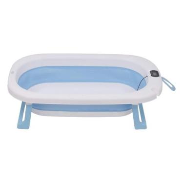 Imagem de Banheira de Bebê Retrátil c/ Termômetro Azul Zippy Toys - 10425