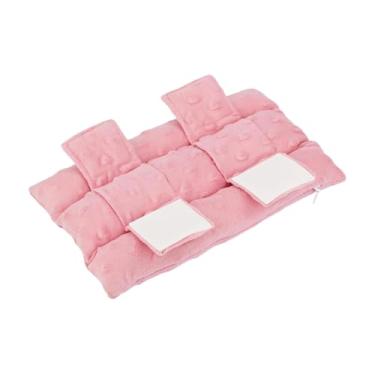 Imagem de Zialofi Almofada de alça para tipoia de braço, almofada de pescoço fácil de colocar no cotovelo, gesso para lesões no pulso, suporte de braço confortável, de, Rosa