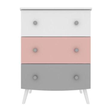 Imagem de Cômoda Mdf 3 Gavetas Doçura Multimóveis - MULTIMOVEIS