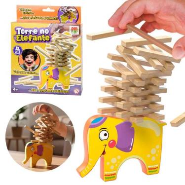 Imagem de Jogo De Tabuleiro Torre No Elefante Para Família E Amigos Brinquedo Co