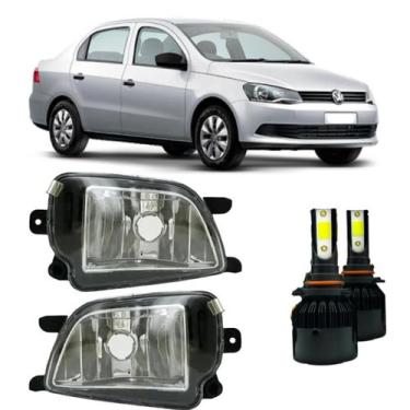 Imagem de Par farol milha volks voyage g6 2012 13 14 15 2016 + led - BIBAS