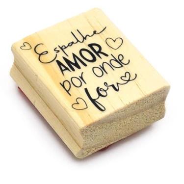 Imagem de Carimbo Arte Fácil Espalhe Amor Por Onde For CA-886 - 4,1 X 5,0 CM