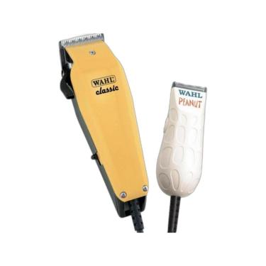 Imagem de Kit de Máquinas de Corte e Acabamento Classic e Peanut com Motor Profissional e Lâmina Cromada Preto Wahl