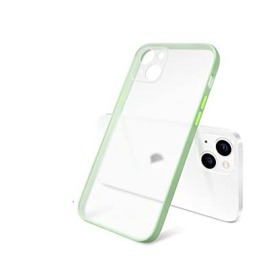 Imagem de Capa transparente de silicone macio fosco quadrado para iphone 13 12 mini 11 pro max x xs xr 7 8 plus se2020 escudo protetor fino à prova de choque, verde matcha, para ipone se 2020