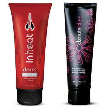 Imagem de dznuts - Creme feminino Bliss Chamois com creme de embrocação InHeat para clima frio (calor médio)
