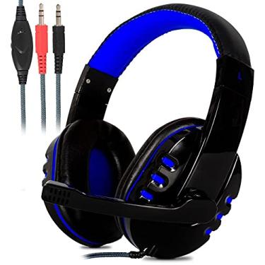 Imagem de Fone Headset Gamer Para Celular Android IOS PC PS4 Xbox Free Fire (Azul)