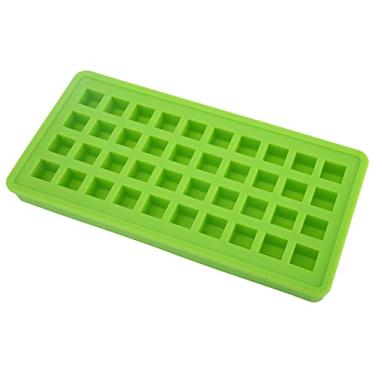 Imagem de Forma de gelo, cubos de gelo, formas de cubos de gelo, moldes de cubos de gelo, 40 grades quadradas para casa para hotel, bar, cafeteria (verde)